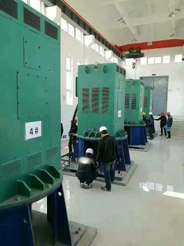 YR5001-8/280KW某污水处理厂使用我厂的立式高压电机安装现场